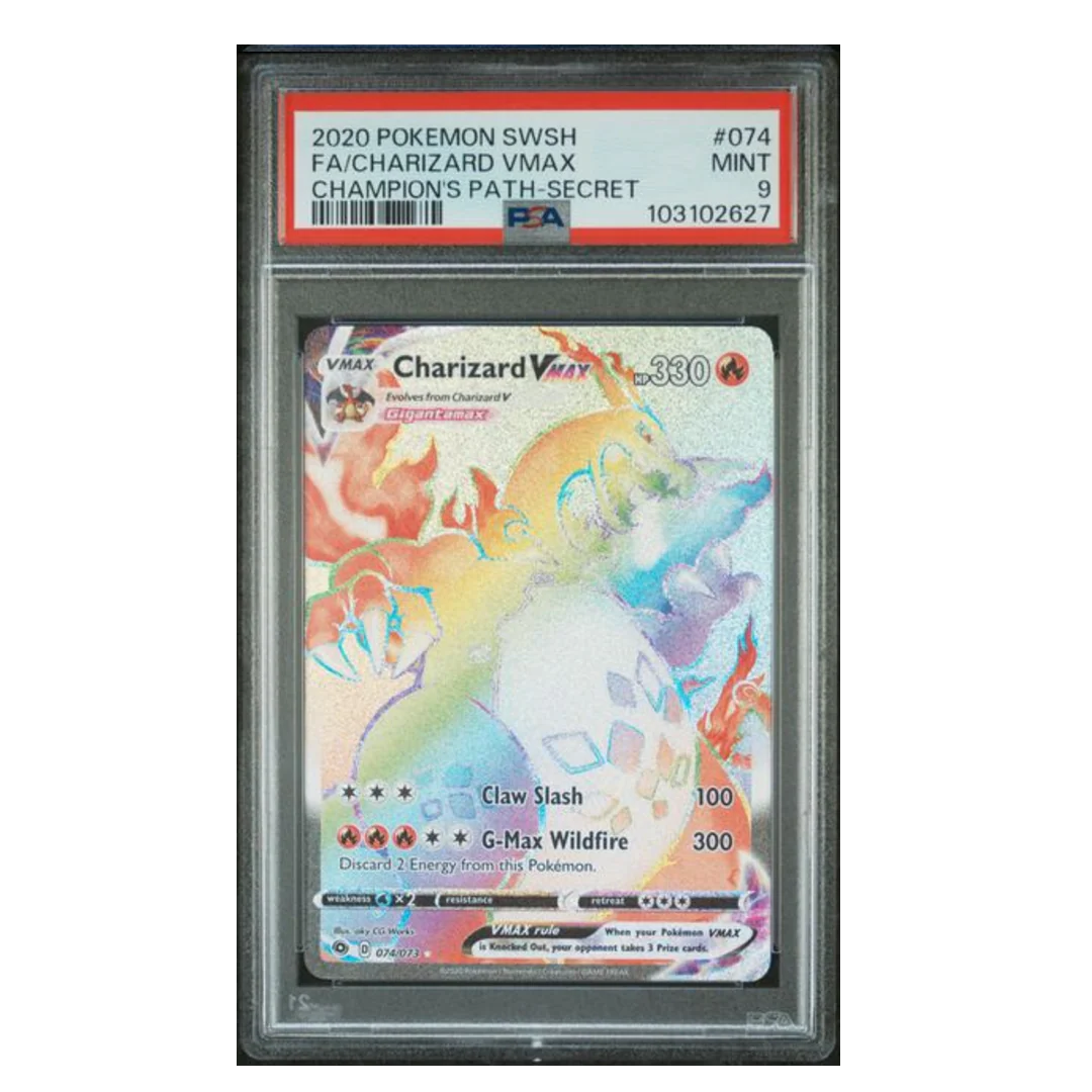 Charzard VMAX Champions Path #074 PSA 9
