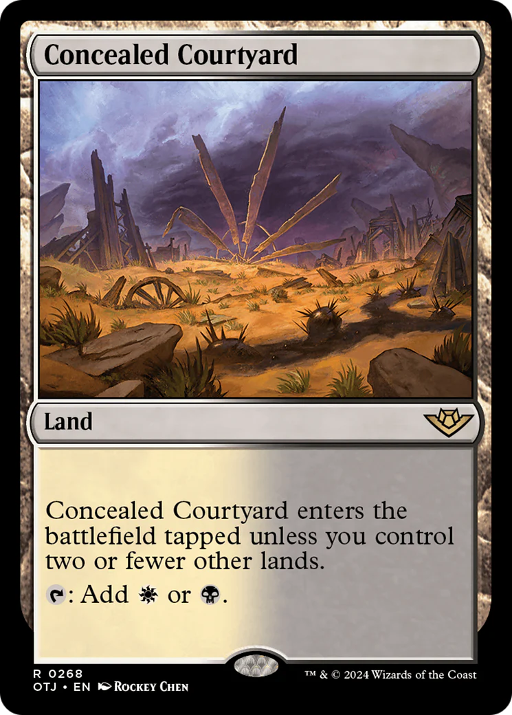 Concealed Courtyard (OTJ-268) - Outlaws of Thunder Junction Foil