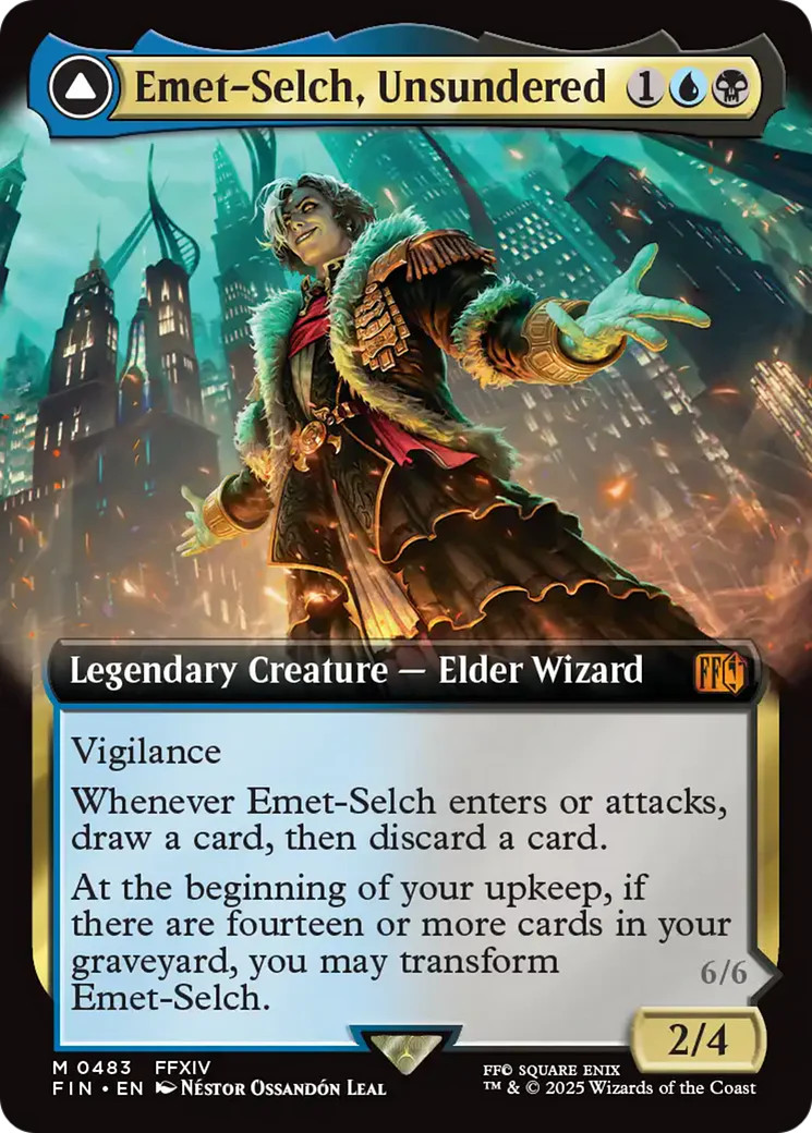 Emet-Selch, Unsundered // Hades, Sorcerer of Eld (FIN-483) - FINAL FANTASY: (Extended Art) - Image 6