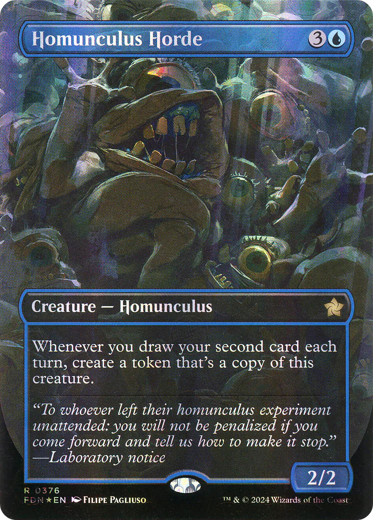 Homunculus Horde (FDN-376) - Foundations (Borderless) Foil