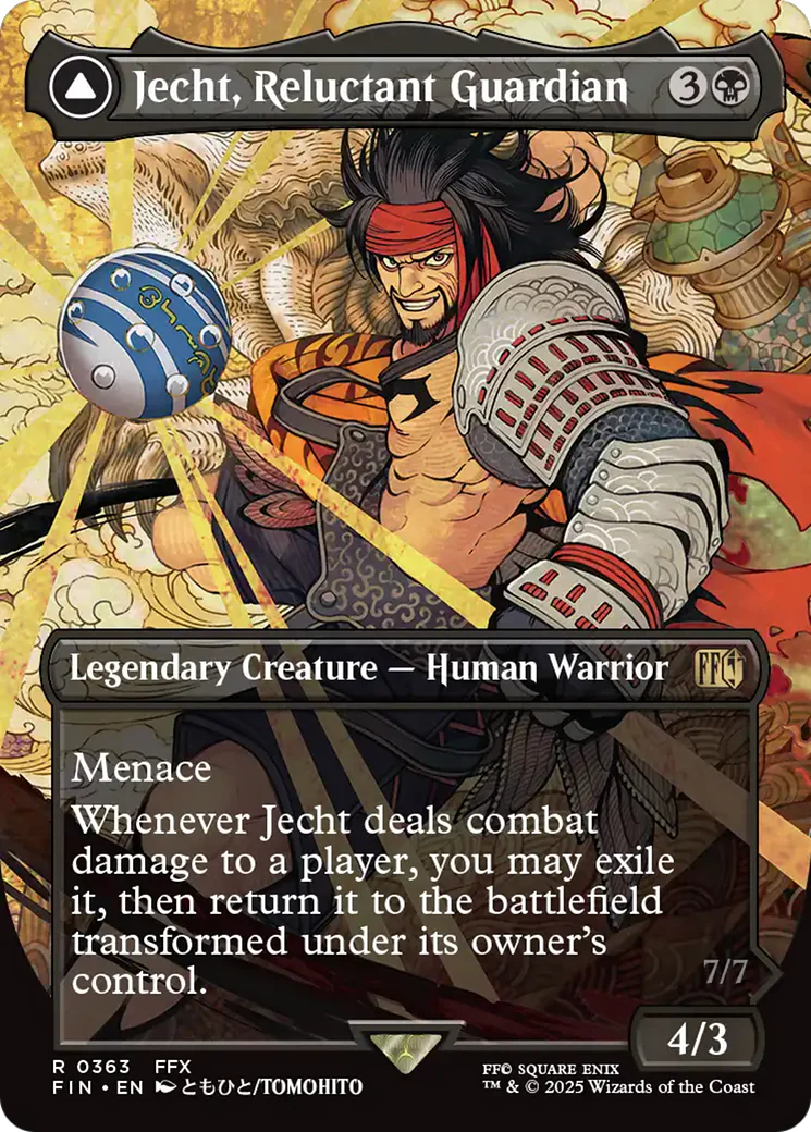 Jecht, Reluctant Guardian // Braska's Final Aeon (FIN-363) - FINAL FANTASY: (enchantment) (Borderless) Foil - Image 2