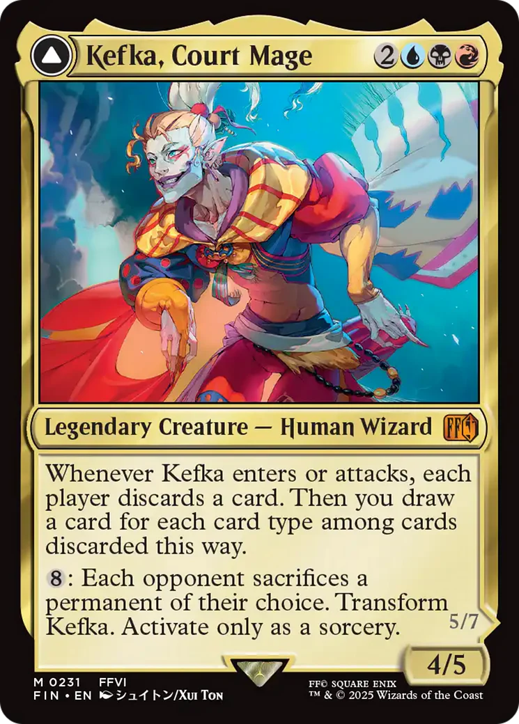 Kefka, Court Mage // Kefka, Ruler of Ruin (FIN-231) - FINAL FANTASY - Image 2