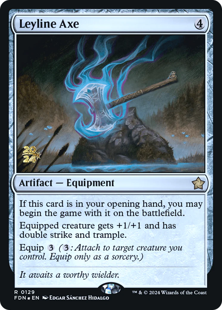 Leyline Axe (PRE-129) - Foundations Promos Foil