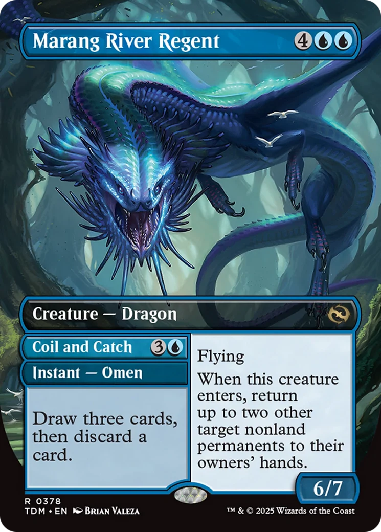 Marang River Regent // Coil and Catch // Marang River Regent (TDM-378) - Tarkir: Dragonstorm (Borderless) - Image 4