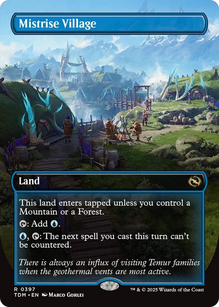 Mistrise Village (TDM-397) - Tarkir: Dragonstorm (Borderless)