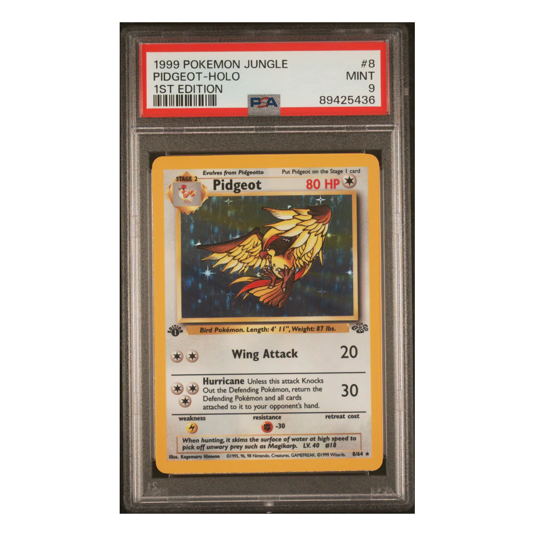 Pidgeot Holo Jungle 1st Edition #8 PSA 9