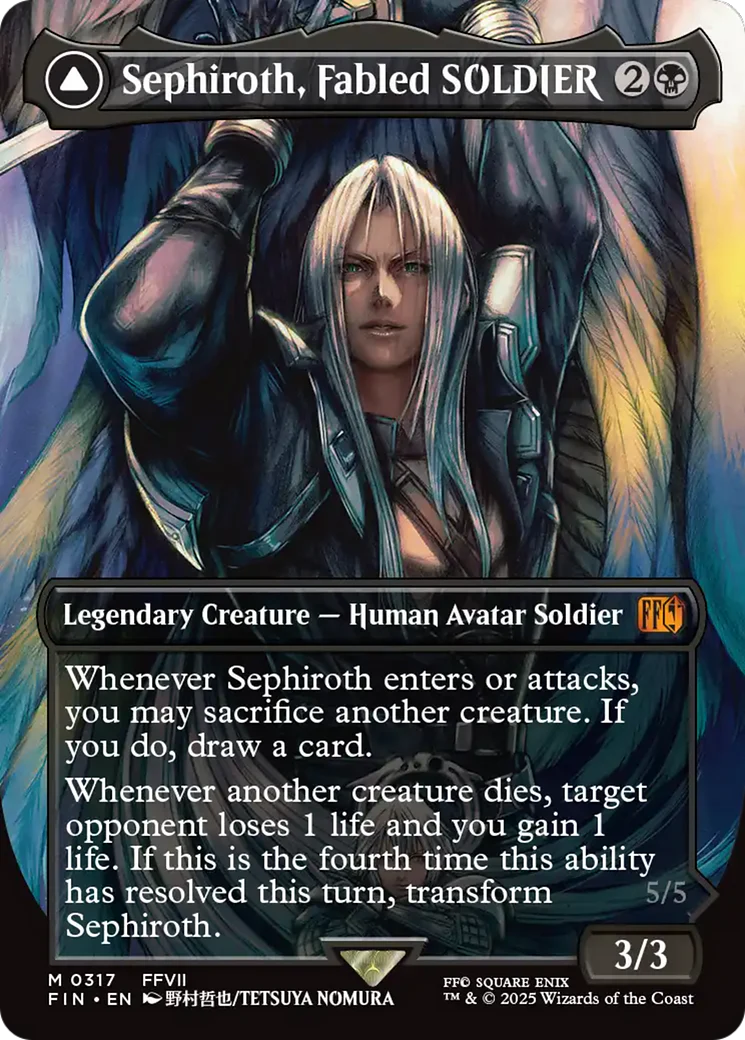 Sephiroth, Fabled SOLDIER // Sephiroth, One-Winged Angel (FIN-317) - FINAL FANTASY (Borderless) - Image 6