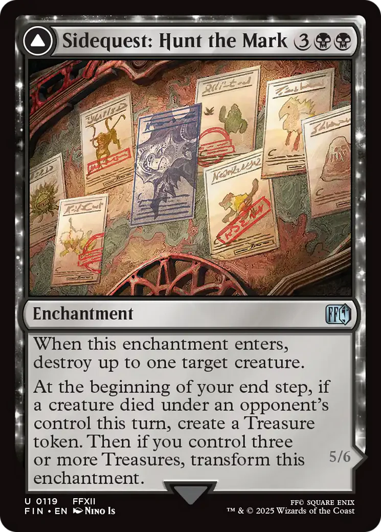 Sidequest: Hunt the Mark // Yiazmat, Ultimate Mark (FIN-119) - FINAL FANTASY: (enchantment) Foil - Image 4