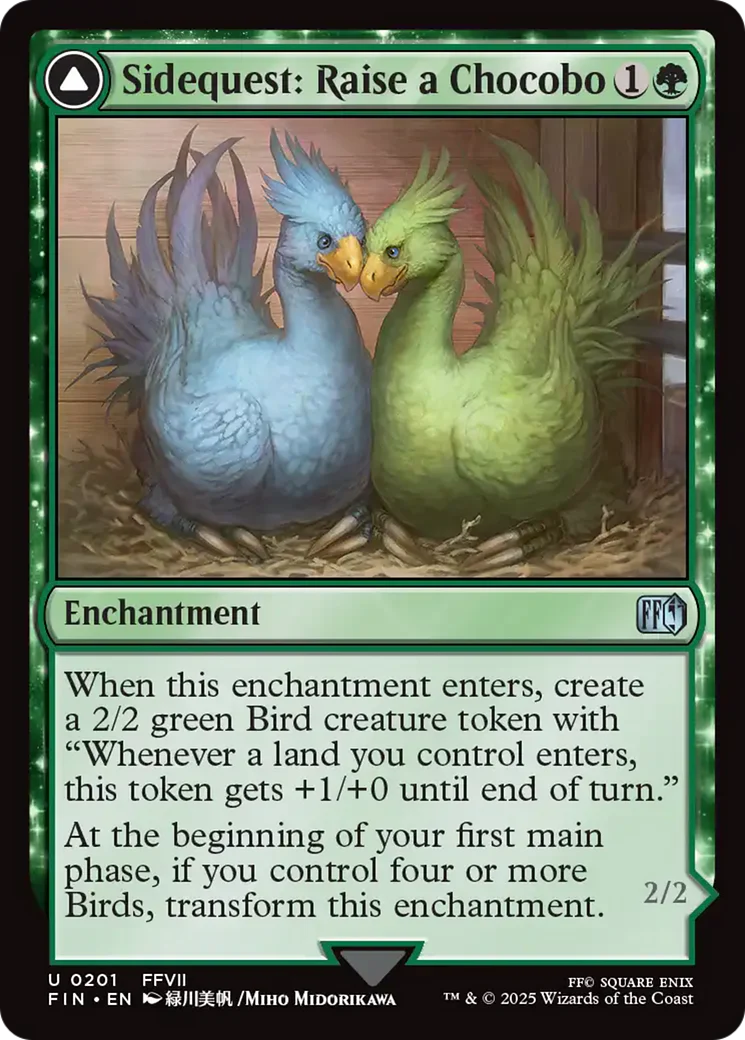 Sidequest: Raise a Chocobo // Black Chocobo (FIN-201) - FINAL FANTASY: (enchantment) - Image 8