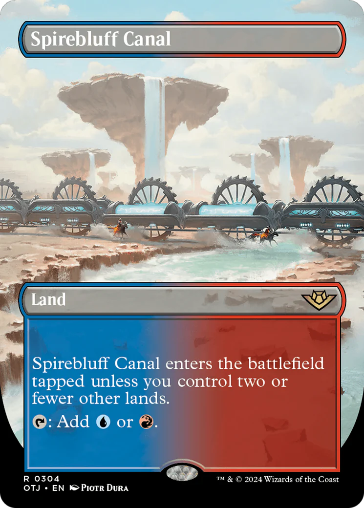 Spirebluff Canal (OTJ-304) - Outlaws of Thunder Junction (Borderless) Foil