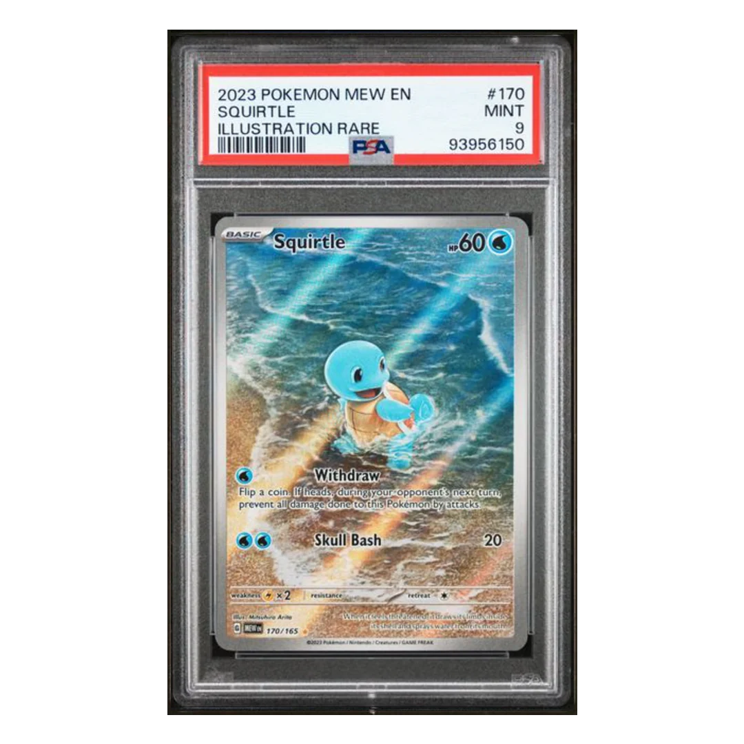 Squirtle Illustration Rare 151 #170 PSA 9
