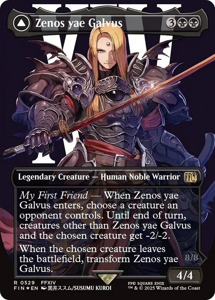 Zenos yae Galvus // Shinryu, Transcendent Rival (FIN-529) - FINAL FANTASY (Borderless) Foil - Image 9
